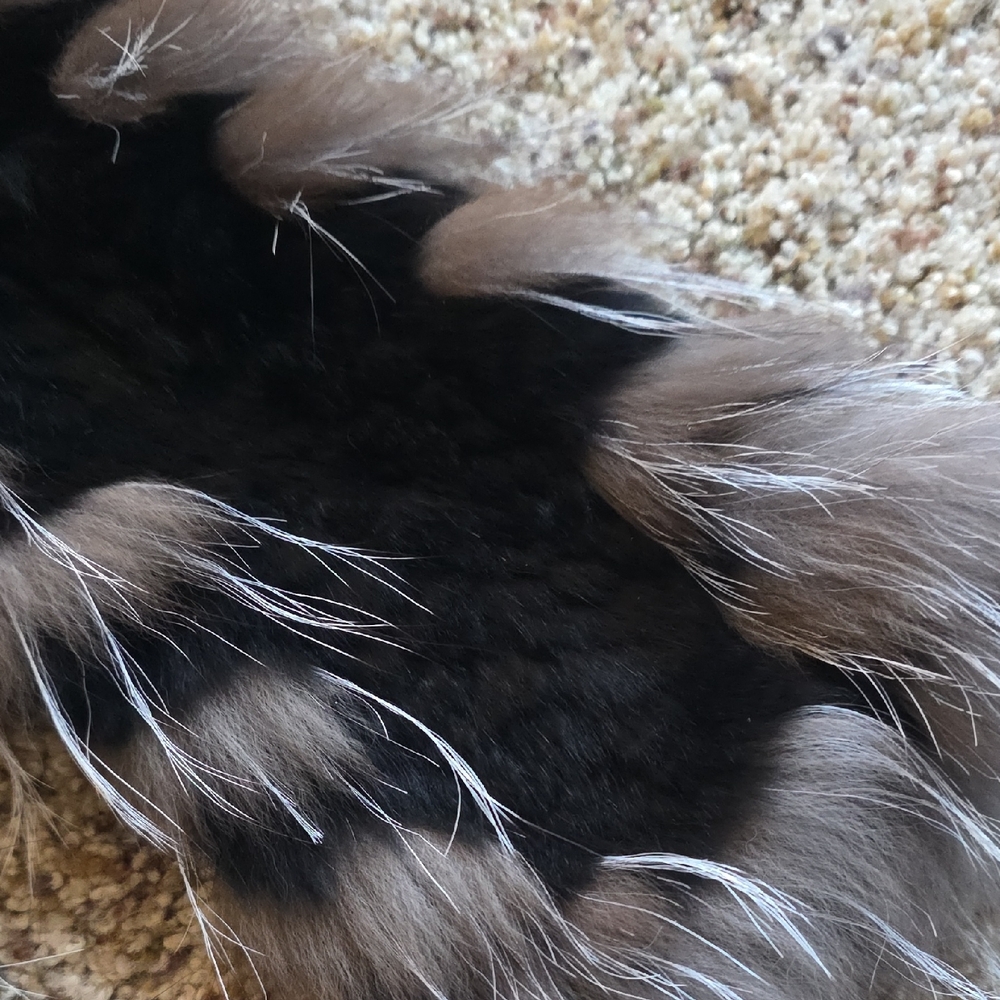 Dana Stein Rabbit And Fox Fur Scarf - Picture 5 of 8